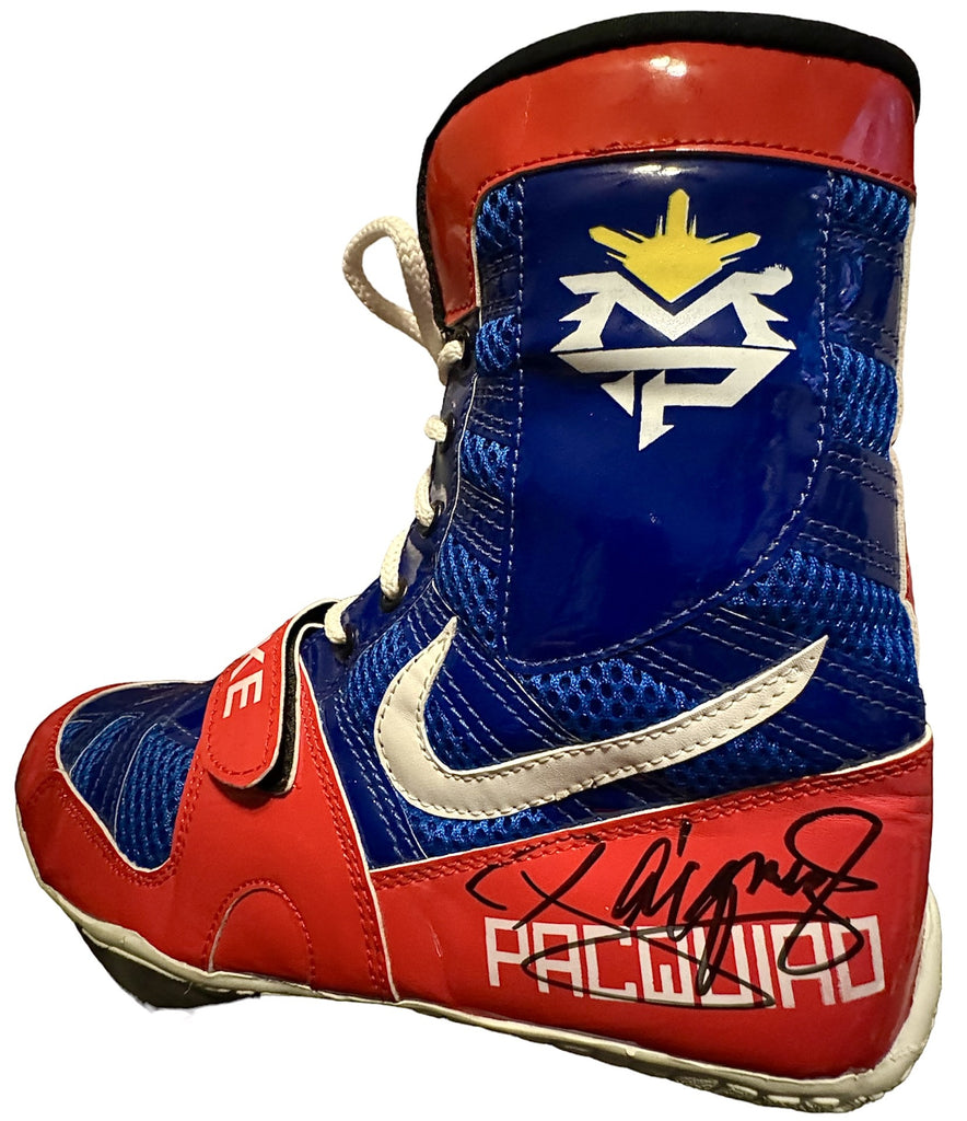 Manny Pacquiao Autographed Rare Boxing Boots PSA COA â iconsofboxing.com