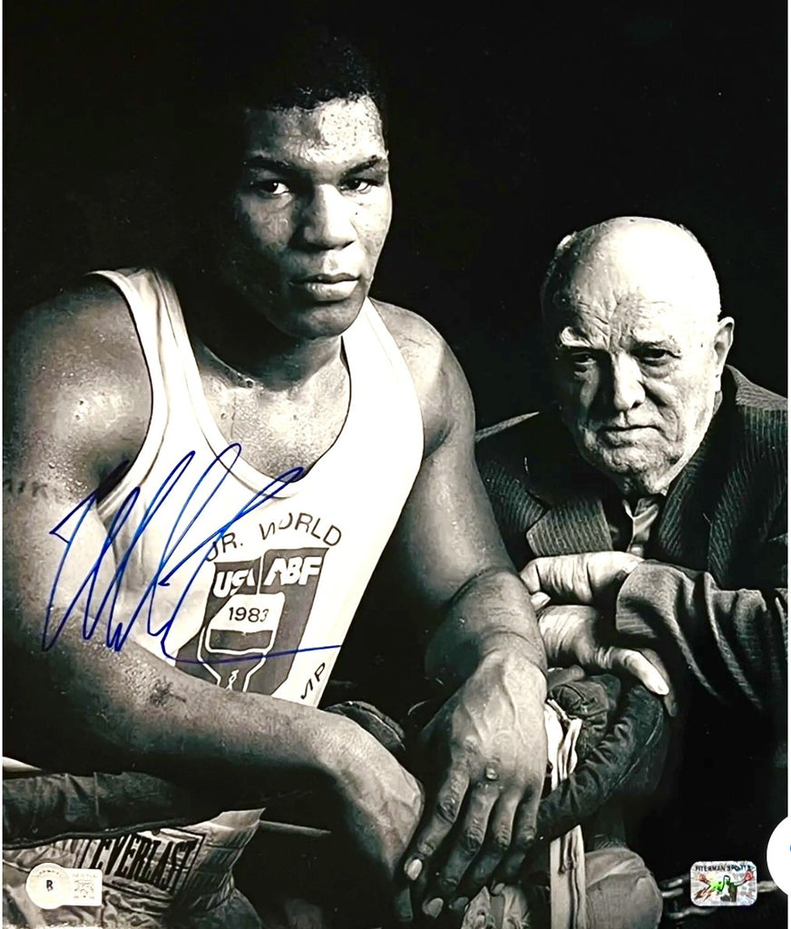 Mike Tyson Autographed 8x10 Photo Standing Over Beckett BAS 202434