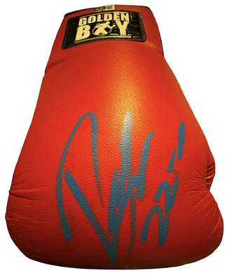 Ryan Garcia Signed Autographed Golden Box Boxing Glove Rare Beckett