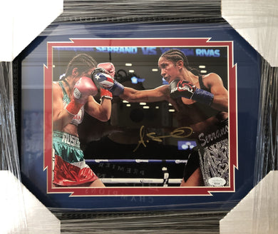 Amanda Serrano Hand Signed Autographed Rare 8x10 JSA Framed