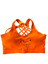 Amanda Serrano vs Katie Taylor. Hand Signed autographed fight worn Sports Bra