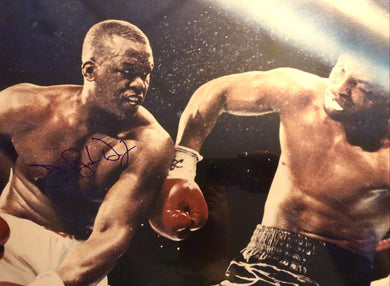 James Buster Douglas Signed Autographed 16x20 Color Photo vs Tyson COA
