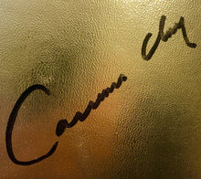 Cassius Clay and Smokin' Joe Frazier Super Rare Autographed 22 inch Size Charity Everlast Gold Boxing Glove