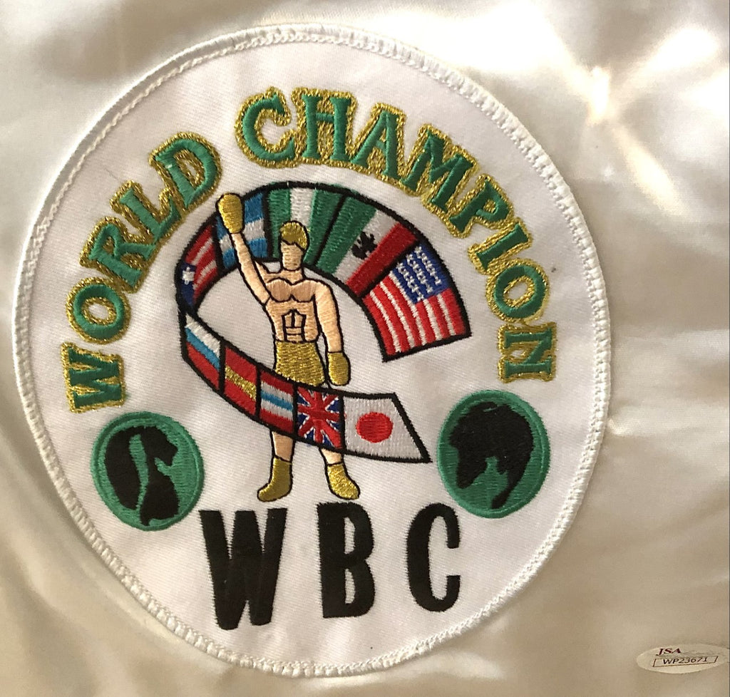 Chavez Sr. WBC Custom made Autographed signed Boxing Trunks RARE