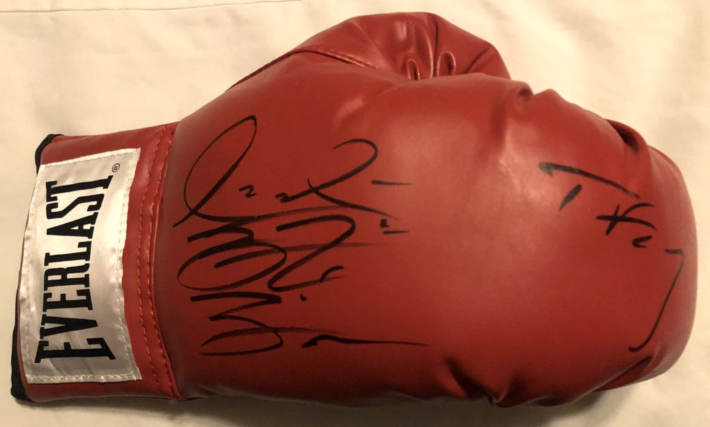 Deontay Wilder Dual Signed TYson Fury Red everlast Autographed