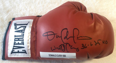 Donald Curry Rare Autographed Signed Everlast Boxing Glove