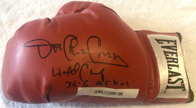 Donald Curry Rare Autographed Signed Everlast Boxing Glove