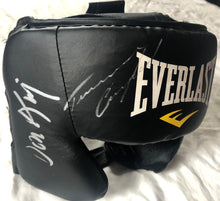 Boxing Headgear autographed by Terence Crawford and Errol Spence Jr. JSA Cert