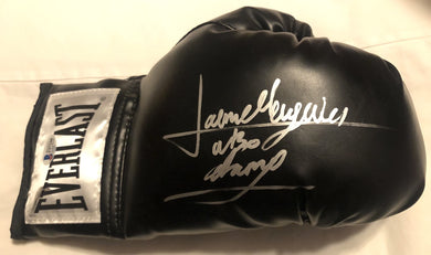 Jaime Munguia signed autographed black boxing glove, Beckett WBO, WBC,