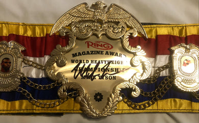 Mike Tyson Autographed Signed Ring Magazine Heavyweight Championship Belt