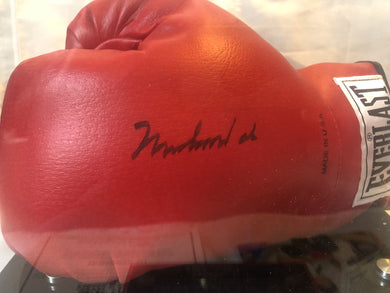 Muhammad Ali Autographed Red Everlast Old Vintage Boxing Gloves