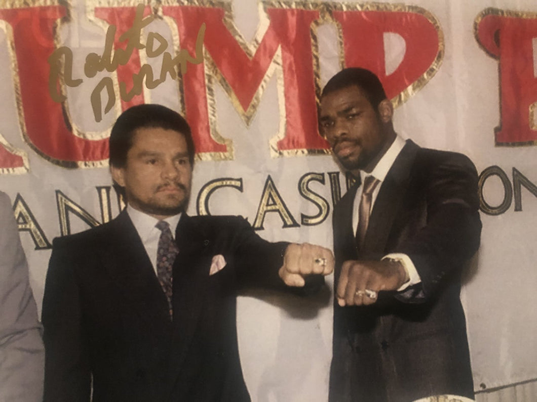 Roberto Duran Autographed Signed boxing 8x10 photo