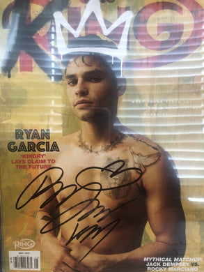 Ryan Garcia Signed Boxing Ring Magazine