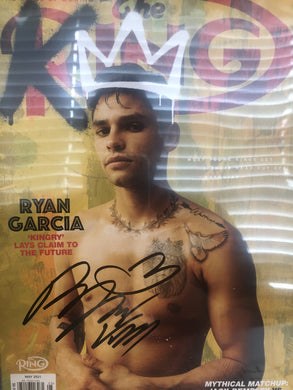 Ryan Garcia Signed Boxing Ring Magazine