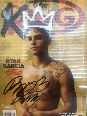 Ryan Garcia Signed Boxing Ring Magazine