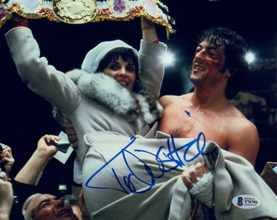 Talia Shire Signed Autographed 8x10 Photo ROCKY Actress Beckett BAS COA