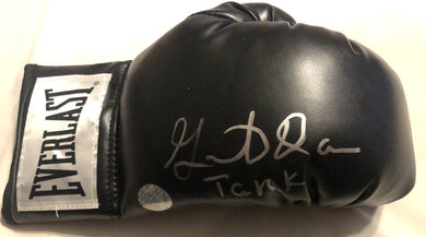 Tank Davis Silver Autographed signed Black Boxing Everlast Glove Bold Signature Cert