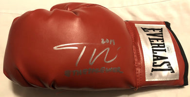 Teofimo Lopez autographed Silver signed everlast Rare boxing glove certified