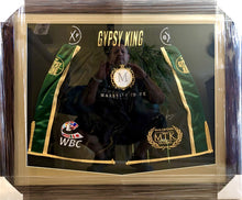 Tyson Fury Autographed Signed Framed Boxing Trunks Rare.