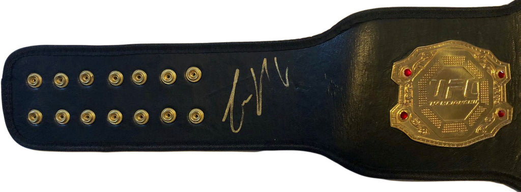 Conor McGregor Autographed Black UFC Championship MMA Fight