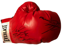 Deontay Wilder Dual Signed Artur Szpilka Red everlast Autographed boxing glove