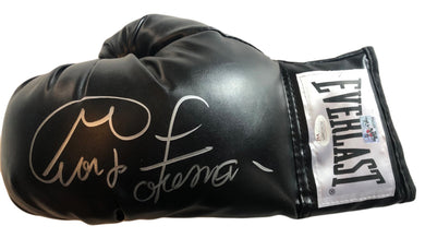 George Foreman signed autographed Black everlast Boxing glove