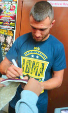Vasyl Lomachenko Autographed Championship Boxing WBO Belt in Silver Signature