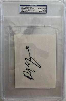 Executive ROCKY GRAZIANO CUT AUTO PSA DNA SIGNED
