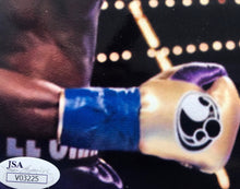 Vasyl Lomachenko Autographed 8x10 action fighting photo in Gold Signature, JSA