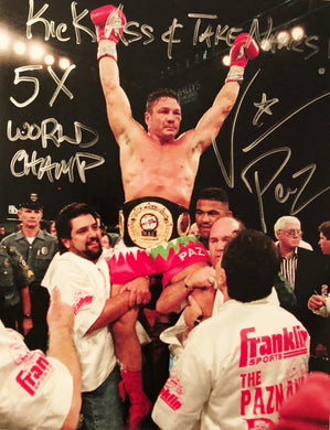 Vinny Paz Pazienza Signed Autographed 8X10 Photo 5X World Champ 50 Wins