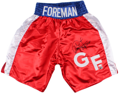 George Foreman Signed Boxing Trunks (JSA COA & Foreman Hologram)