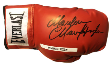 Marvin Hagler Autographed Red Everlast Boxing Glove