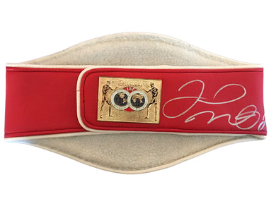 Floyd Mayweather Jr. Autographed IBF Full size Championship Boxing Belt Silver Signature