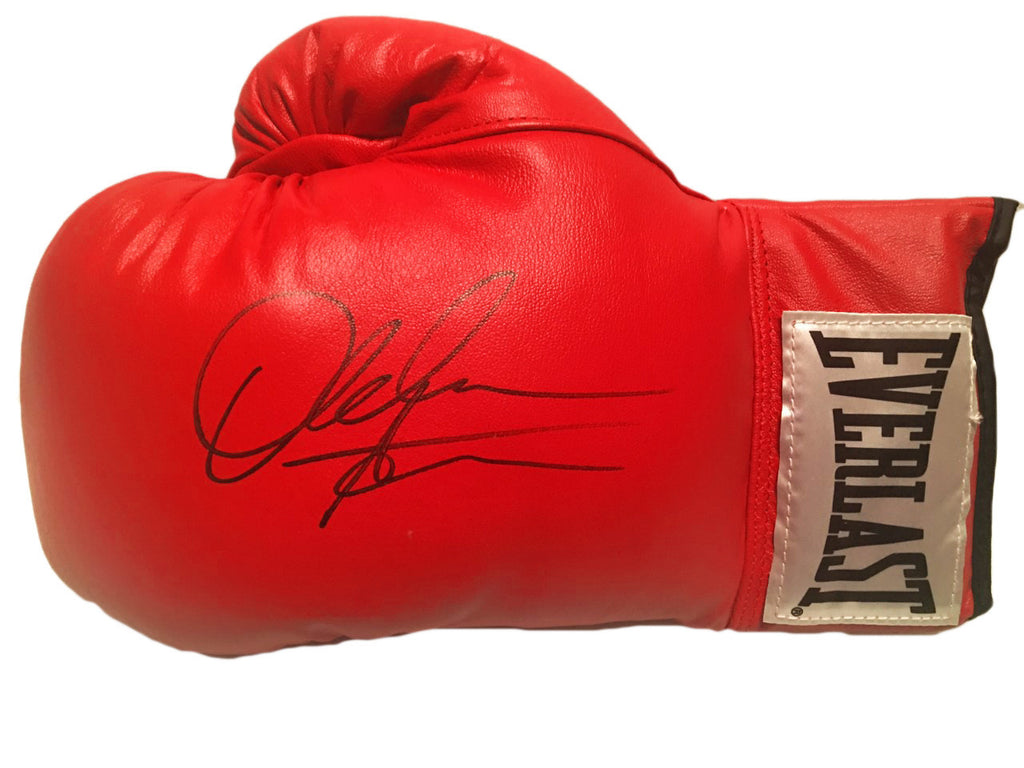 Amir Khan Hand signed Everlast Red Boxing Glove iconsofboxing