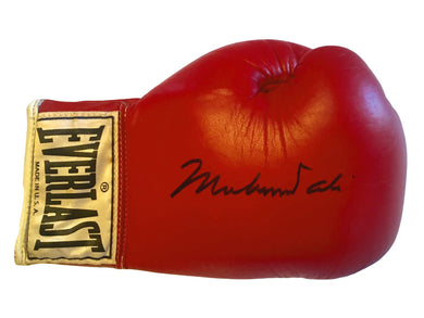 Muhammad Ali Autographed Red Everlast Old Vintage Boxing Gloves, Rare!