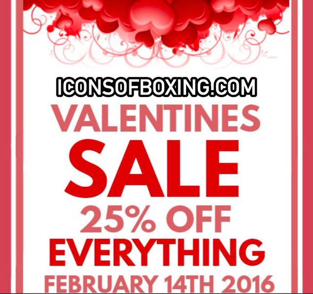 25% off your entire order at icons of boxing