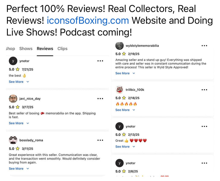 Real reviews on icons of boxing