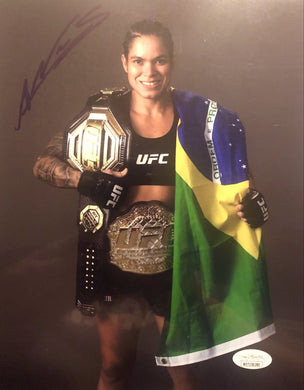 UFC Champ Amanda Nunes Autograph 8X10 color Photo JSA Certified