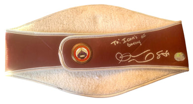 Andre Ward signed autographed Championship WBO Boxing Belt inscribed SOG COA.