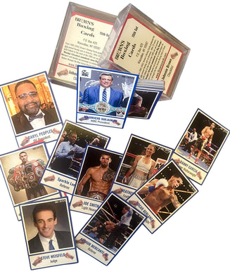 Brown's Boxing Cards, 15th Set, Full Deck, 40 fighter cards, info in photo.