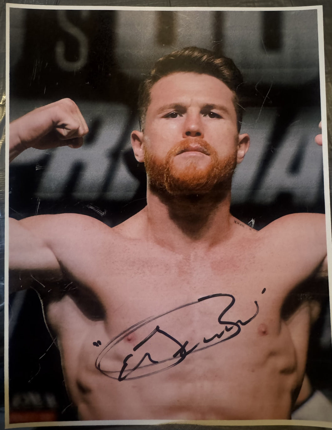 Canelo Alvarez signed 8x10 autographed Rare boxing photo of the legendary fighter COA