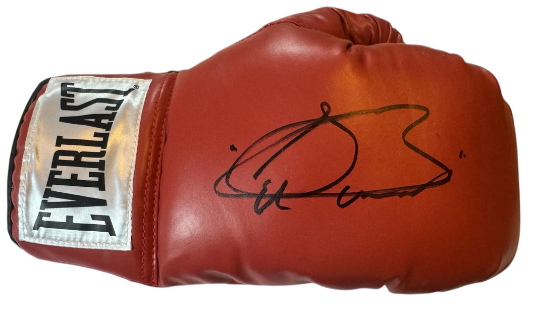 Canelo Alvarez signed autographed in blk ink Everlast Red boxing Glove COA