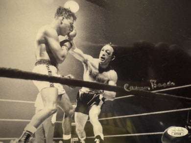 Carmen Basilio signed autographed 8x10 Rare boxing photo H.O.F COA