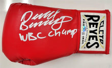 David Benavidez autographed silver signed boxing Glove Beckett