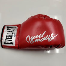 David Benavidez autographed silver signed boxing Glove Beckett