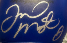 Floyd Mayweather Jr. Autographed signed in silver blue boxing winning rare glove COA