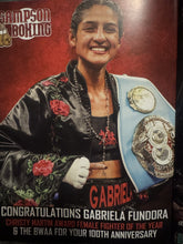 Gabriela Fundora signed Autographed Boxing Rare Program/Magazine. COA