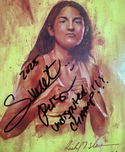 Gabriela Fundora female fighter champion signed BWAA program. Photo proof COA