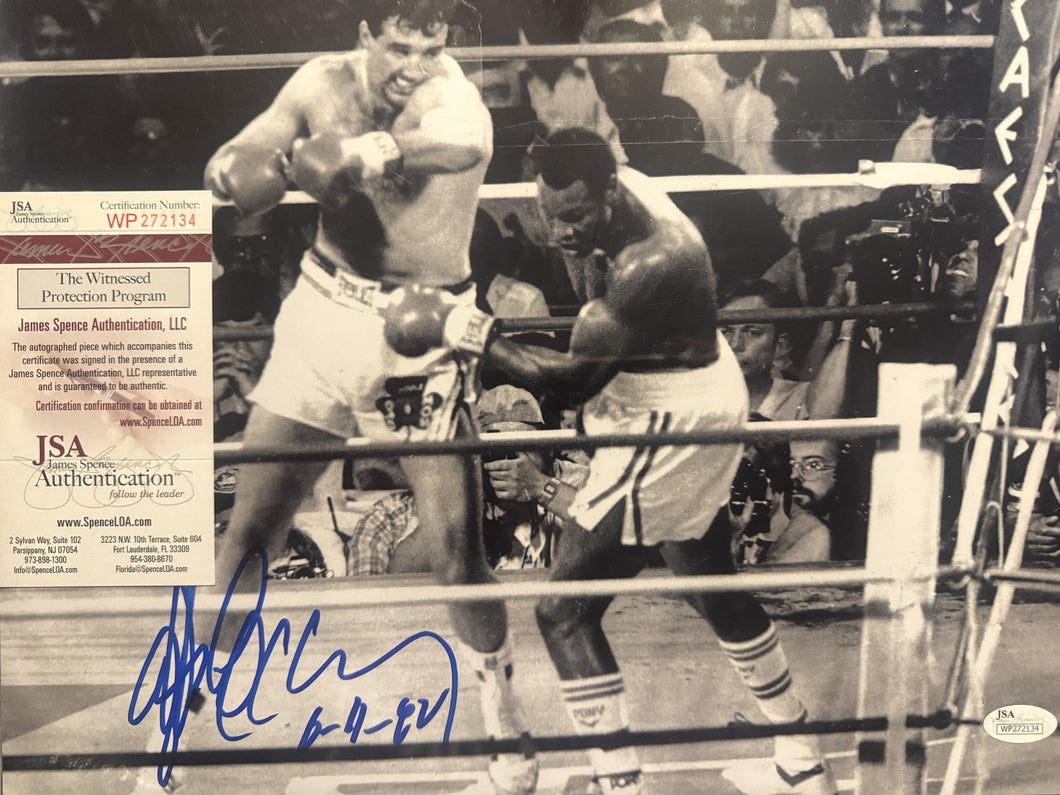 Gerry Cooney signed autographed 11x14 photo vs Larry Holmes boxing JSA photo
