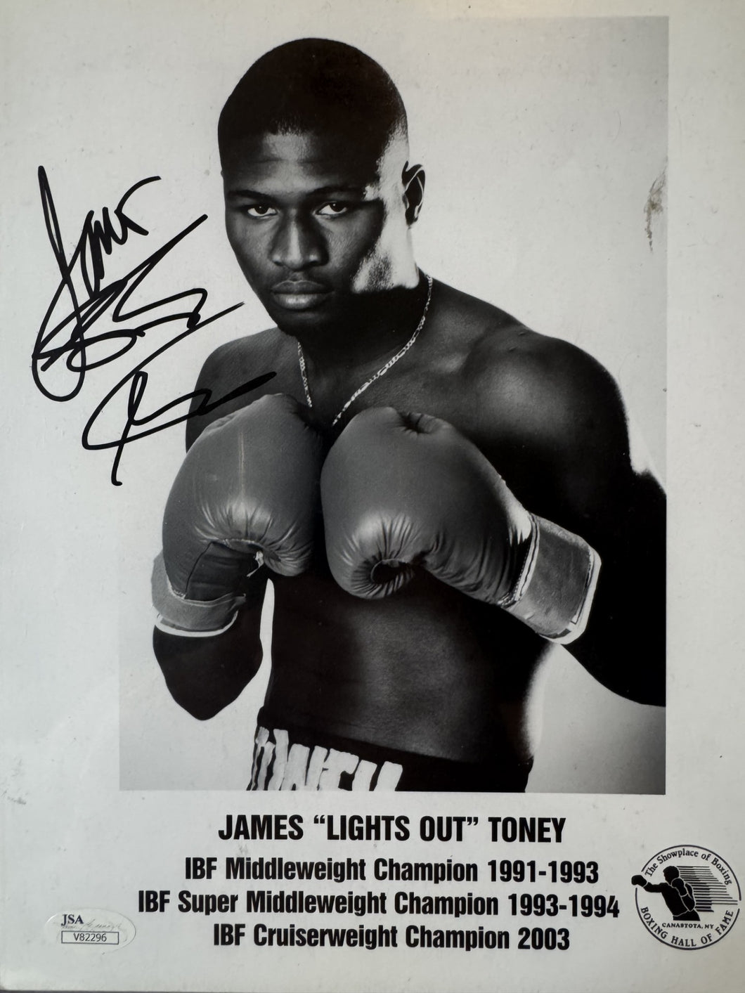 James Toney signed autographed 8x10 Rare boxing photo of the 